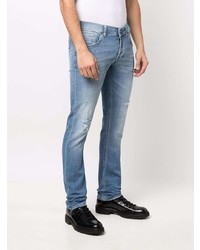 hellblaue Jeans mit Destroyed-Effekten von Dondup