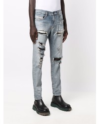 hellblaue Jeans mit Destroyed-Effekten von Diesel