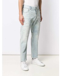 hellblaue Jeans mit Destroyed-Effekten von Emporio Armani