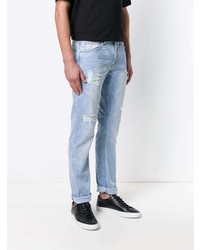 hellblaue Jeans mit Destroyed-Effekten von Versace Jeans