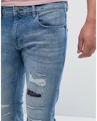 hellblaue Jeans mit Destroyed-Effekten von Esprit