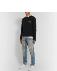 hellblaue Jeans mit Destroyed-Effekten von Off-White