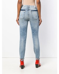 hellblaue Jeans mit Destroyed-Effekten von Hudson