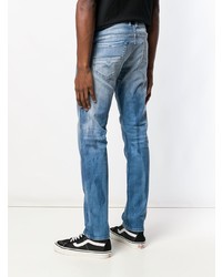 hellblaue Jeans mit Destroyed-Effekten von Diesel