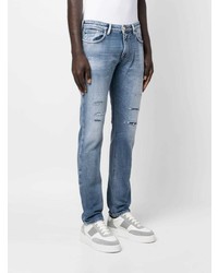 hellblaue Jeans mit Destroyed-Effekten von Emporio Armani