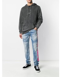 hellblaue Jeans mit Destroyed-Effekten von Philipp Plein