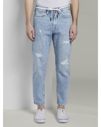 hellblaue Jeans mit Destroyed-Effekten von Tom Tailor Denim