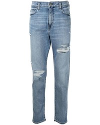 hellblaue Jeans mit Destroyed-Effekten von True Religion