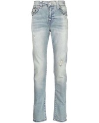 hellblaue Jeans mit Destroyed-Effekten von True Religion