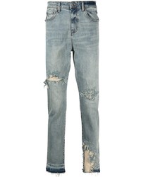 hellblaue Jeans mit Destroyed-Effekten von VAL KRISTOPHE