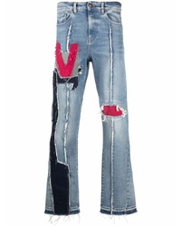 hellblaue Jeans mit Destroyed-Effekten von VAL KRISTOPHE