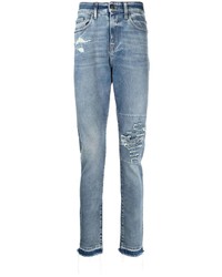 hellblaue Jeans mit Destroyed-Effekten von VAL KRISTOPHE