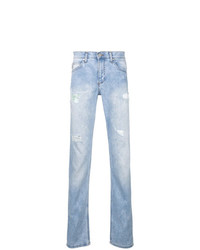 hellblaue Jeans mit Destroyed-Effekten von Versace Jeans