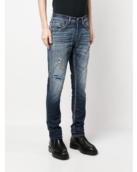 hellblaue Jeans mit Destroyed-Effekten von Dondup