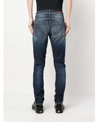 hellblaue Jeans mit Destroyed-Effekten von Dondup