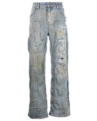 hellblaue Jeans mit Destroyed-Effekten von Who Decides War