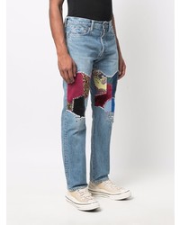 hellblaue Jeans mit Flicken von KAPITAL