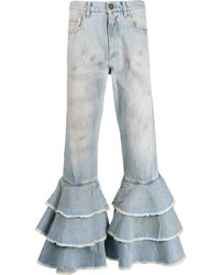 hellblaue Jeans mit Flicken von ERL