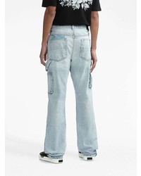 hellblaue Jeans mit Flicken von Amiri