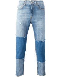 hellblaue Jeans mit Flicken von Love Moschino