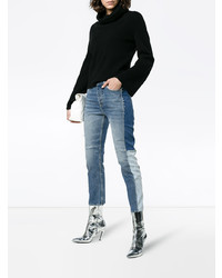 hellblaue Jeans mit Flicken von Golden Goose Deluxe Brand