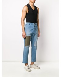 hellblaue Jeans mit Flicken von Junya Watanabe Comme des Garçons Pre-Owned