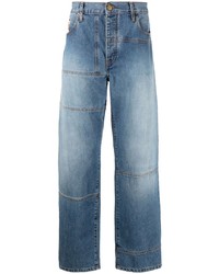 hellblaue Jeans mit Flicken von Nick Fouquet