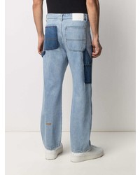 hellblaue Jeans mit Flicken von MSGM