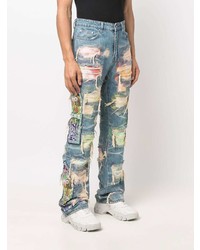 hellblaue Jeans mit Flicken von Who Decides War