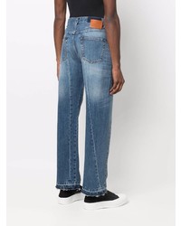 hellblaue Jeans mit Flicken von Alexander McQueen