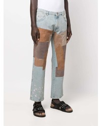hellblaue Jeans mit Flicken von ERL