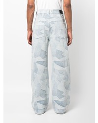 hellblaue Jeans mit Flicken von Amiri