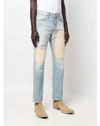 hellblaue Jeans mit Flicken von Acne Studios