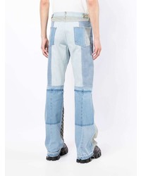 hellblaue Jeans mit Flicken von Misbhv