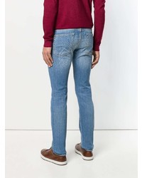 hellblaue Jeans mit Paisley-Muster von Etro