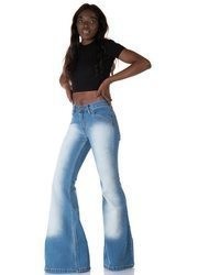 hellblaue Jeans mit Sternenmuster von Comycom