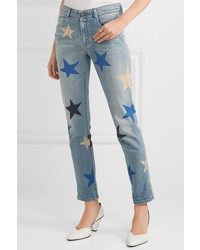 hellblaue Jeans mit Sternenmuster von Stella McCartney
