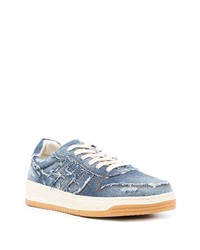 hellblaue Jeans niedrige Sneakers von Hogan