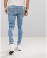 hellblaue Jeans