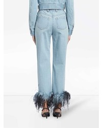 hellblaue Jeans von Prada