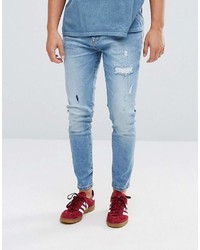 hellblaue Jeans