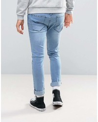 hellblaue Jeans