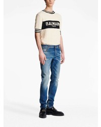 hellblaue Jeans von Balmain