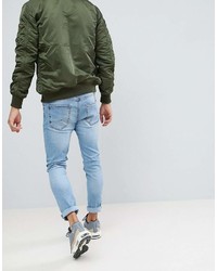 hellblaue Jeans von Bershka