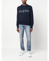 hellblaue Jeans von Alexander McQueen