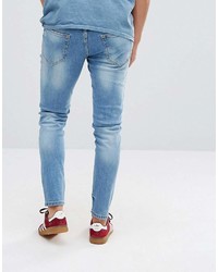 hellblaue Jeans