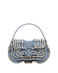 hellblaue Jeanshandtasche