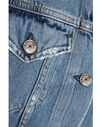 hellblaue Jeansjacke mit Destroyed-Effekten von Acne Studios