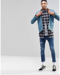 hellblaue Jeansjacke von Asos