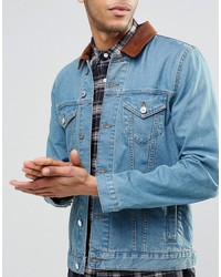 hellblaue Jeansjacke von Asos